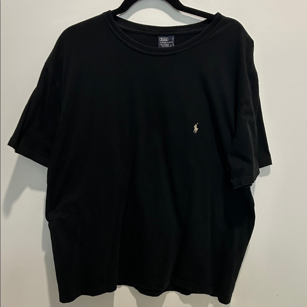 Polo by Ralph Lauren Black Short Sleeve Crew Tee with Embroidered Pony